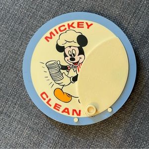 Vintage Disney Hoan Mickey Mouse Magnetic Dishwasher Clean Dirty Indicator